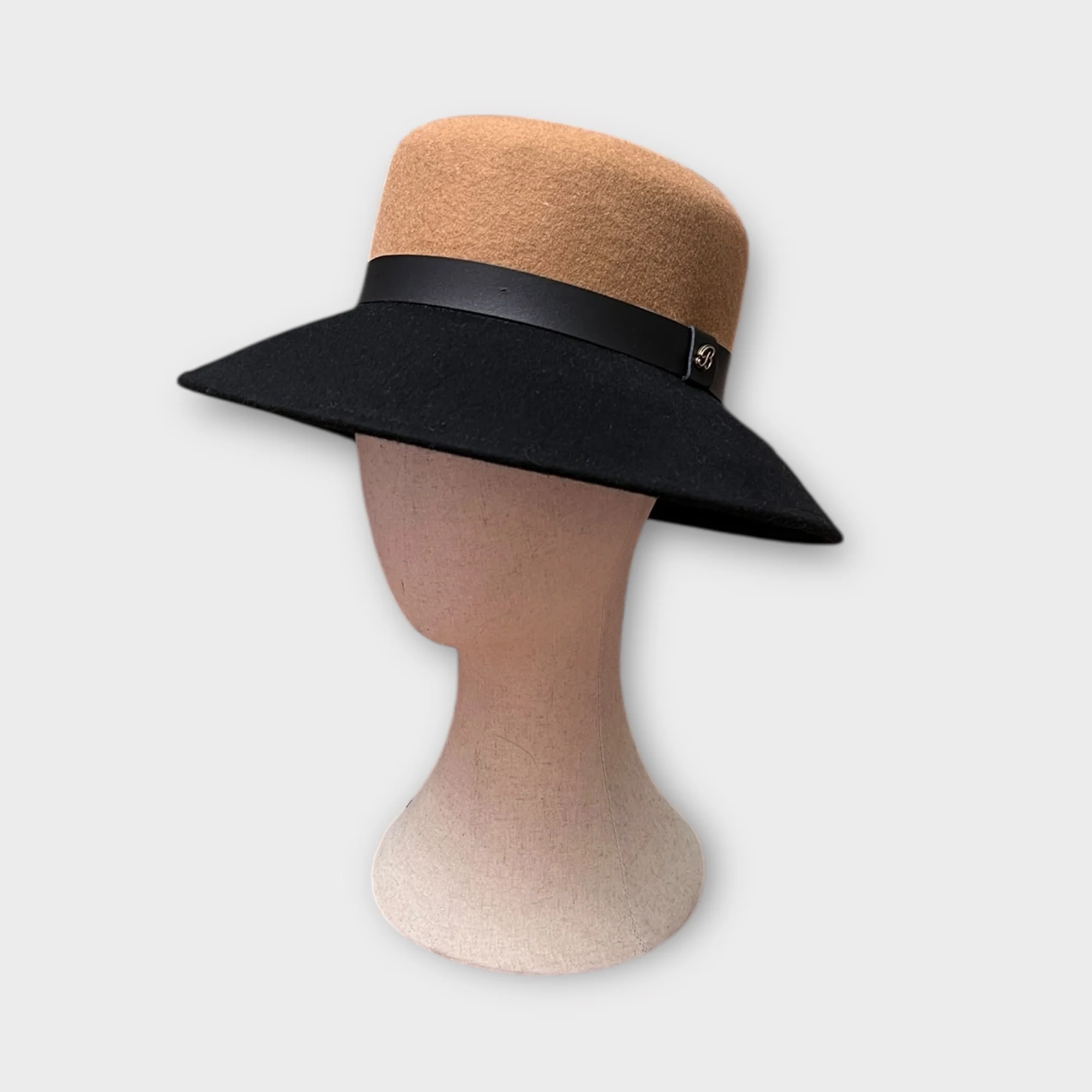 Cappello Donna In Feltro Di Lana Bicolor Audrey - immagine 3