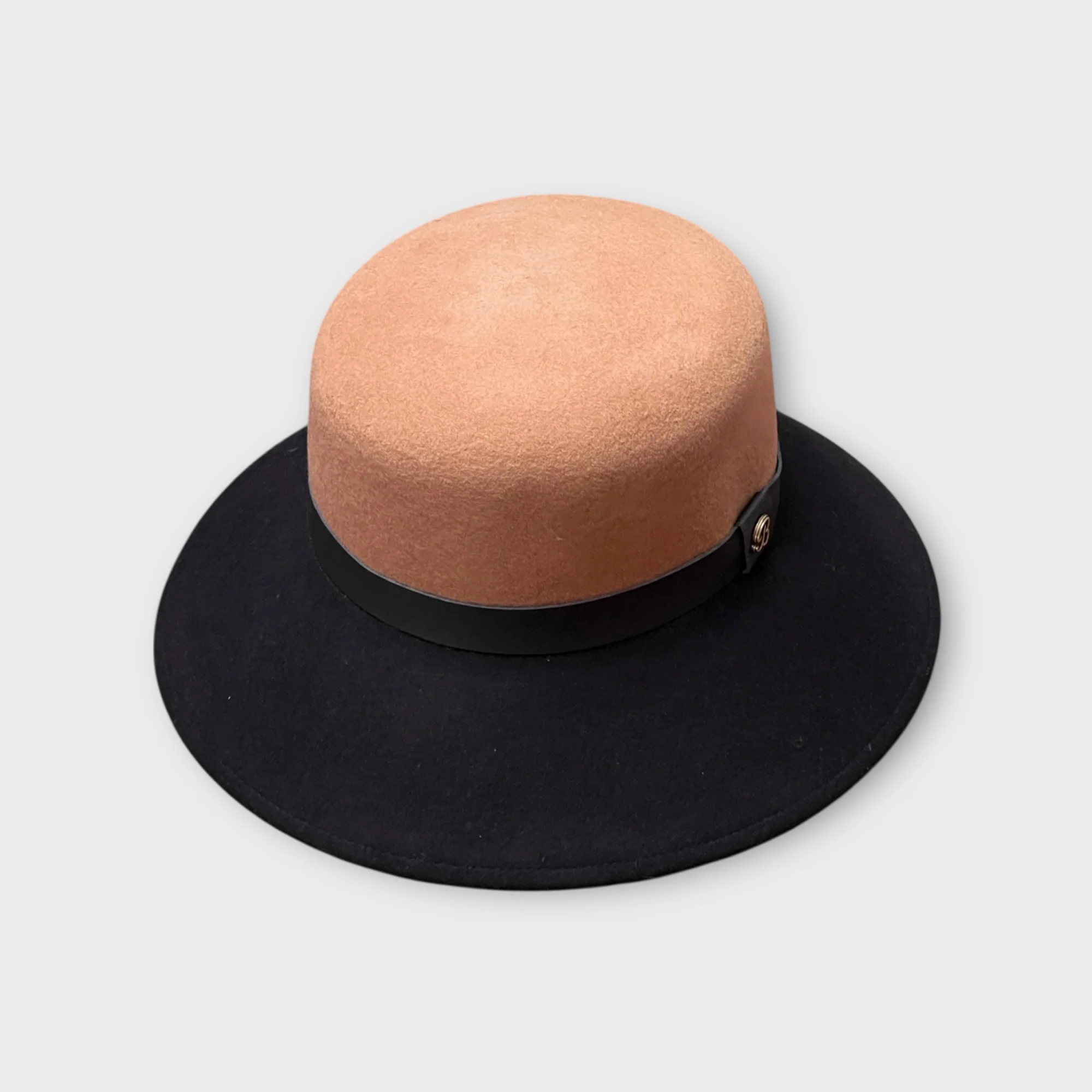 Cappello Donna In Feltro Di Lana Bicolor Audrey - immagine 6