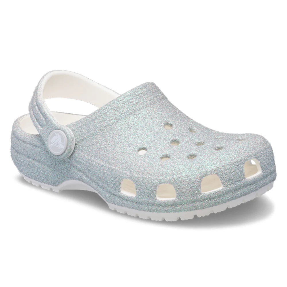 Crocs Classic Irid Glitter Clog T White 210985-WHI - immagine 6
