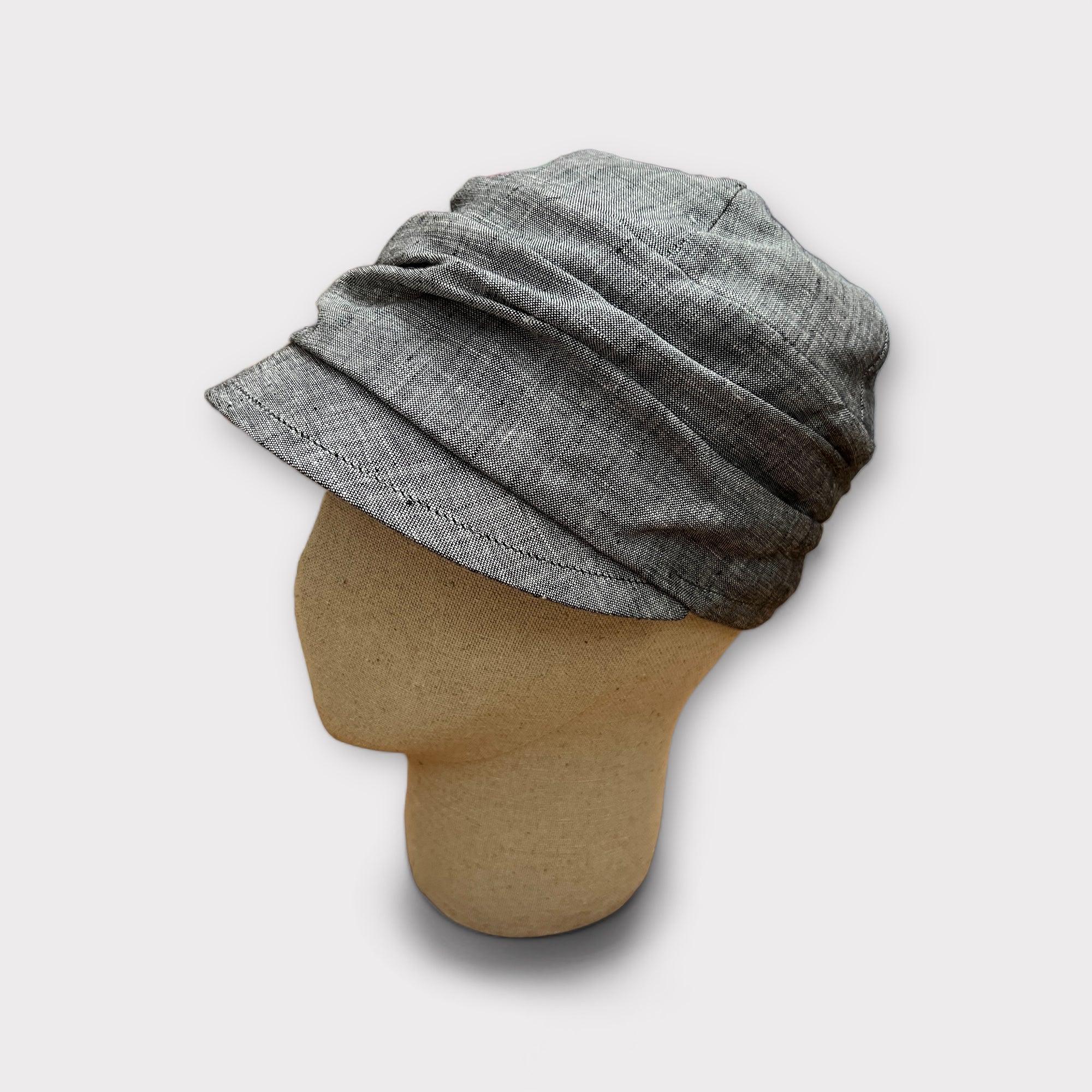 Cappello Estivo con Visiera Da Donna In Lino - immagine 6