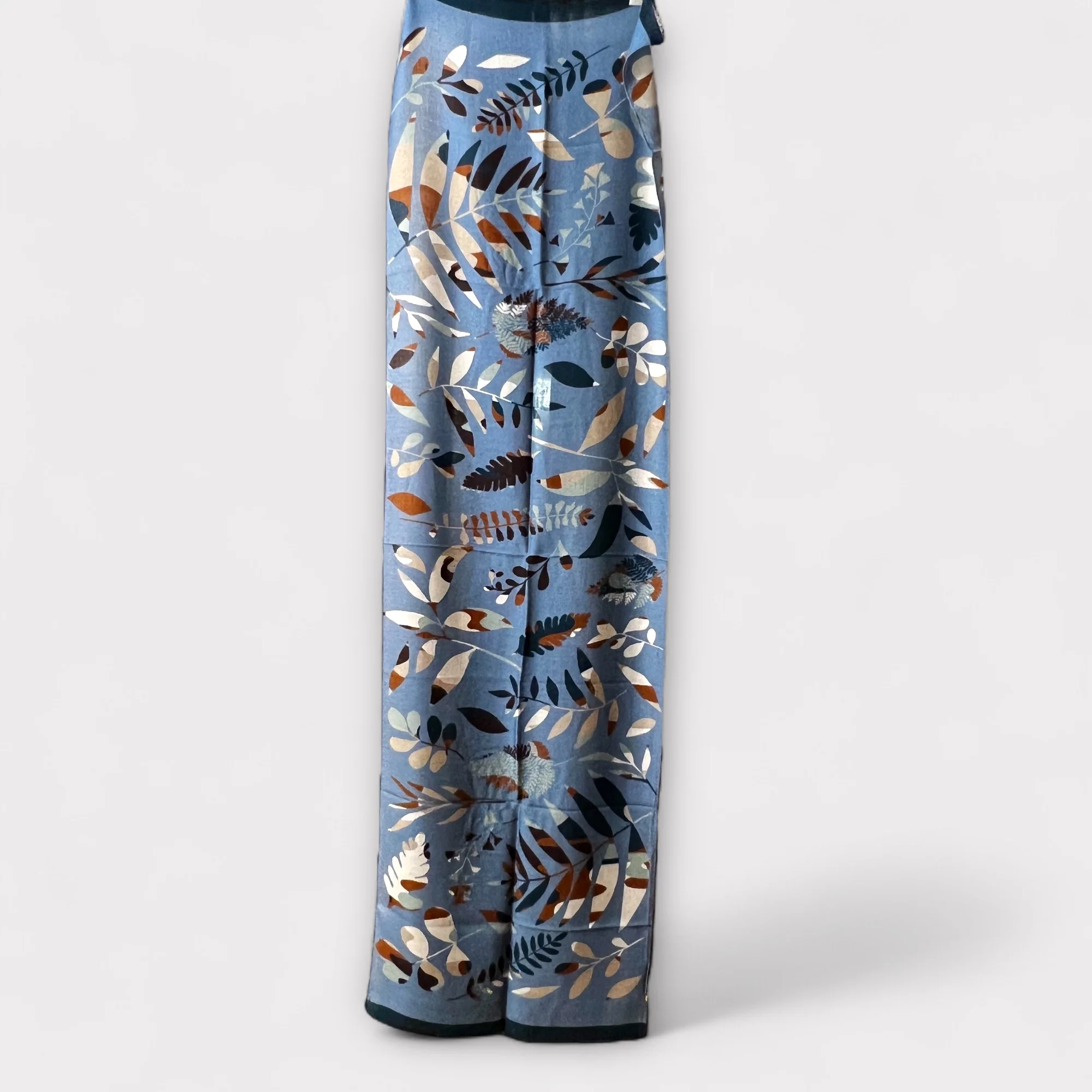 Sciarpa Sottile Unisex In Twill Di Pura Lana 55 x 190 cm - immagine 3