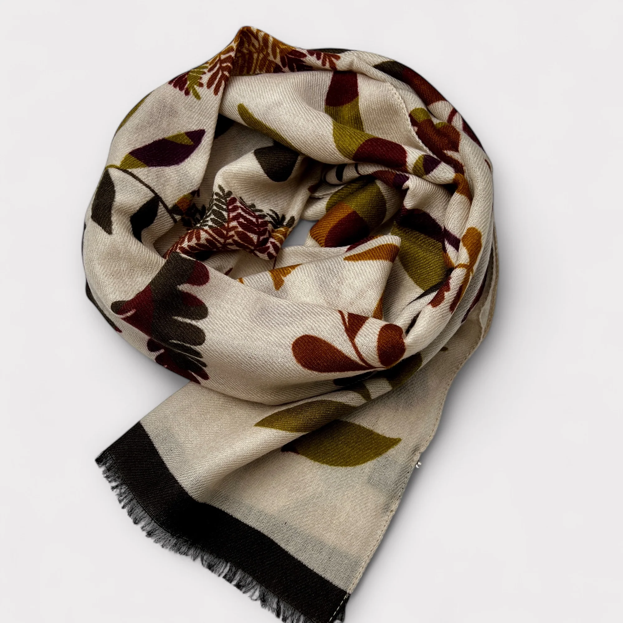 Sciarpa Sottile Unisex In Twill Di Pura Lana 55 x 190 cm - immagine 2