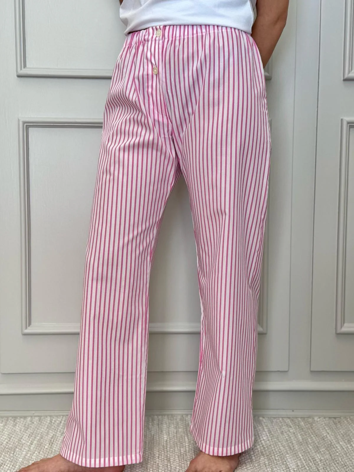 PANTALONI DONNA RIGA FRAGOLA